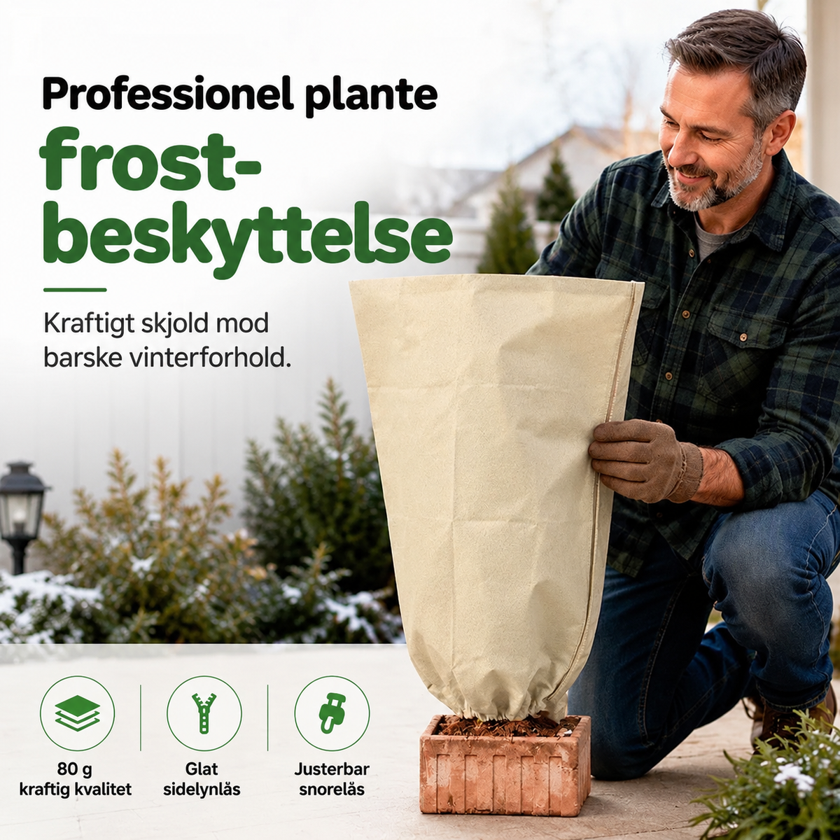 Frostbeskyttelsesovertræk til planter | Slidstærkt ikke-vævet stof
