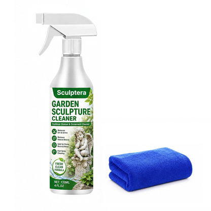 Sculptera™ Kraftig rengøringsspray til haveskulpturer – Fjerner snavs og giver et friskt udseende igen 🗿