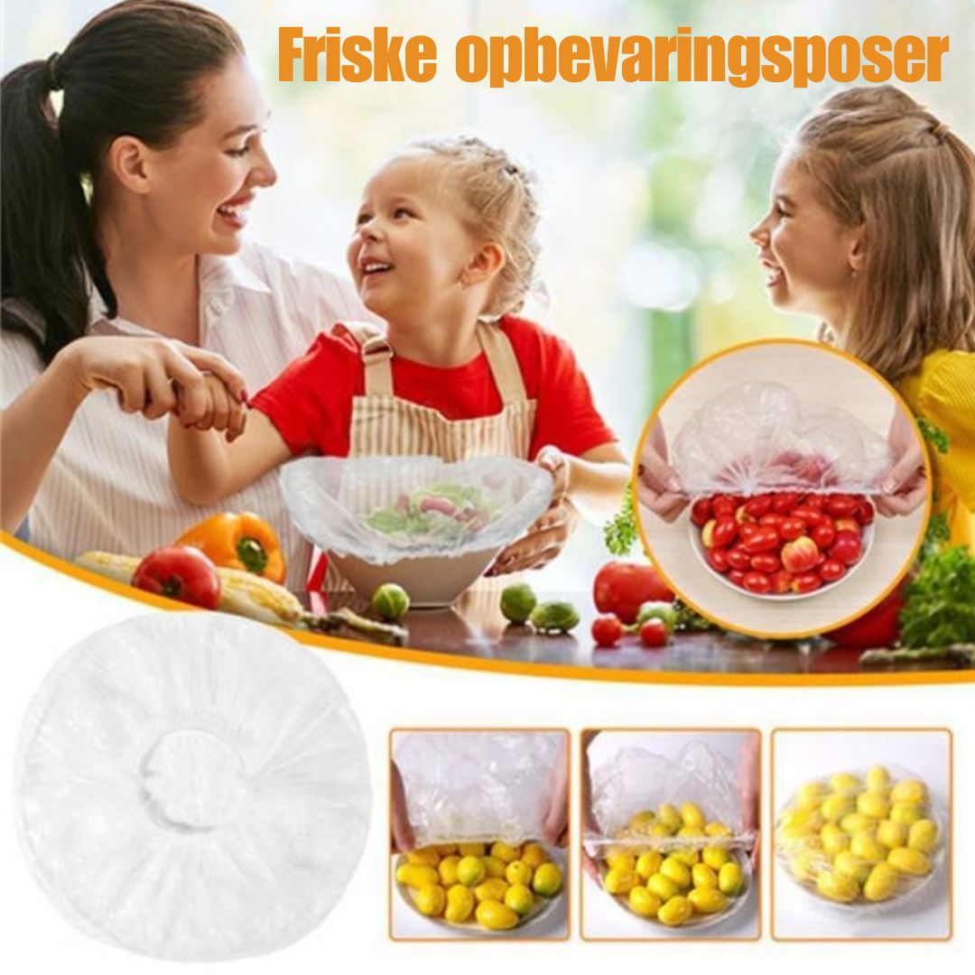 FreshGuard™ - Strækbare og genanvendelige madlåg [100stk]