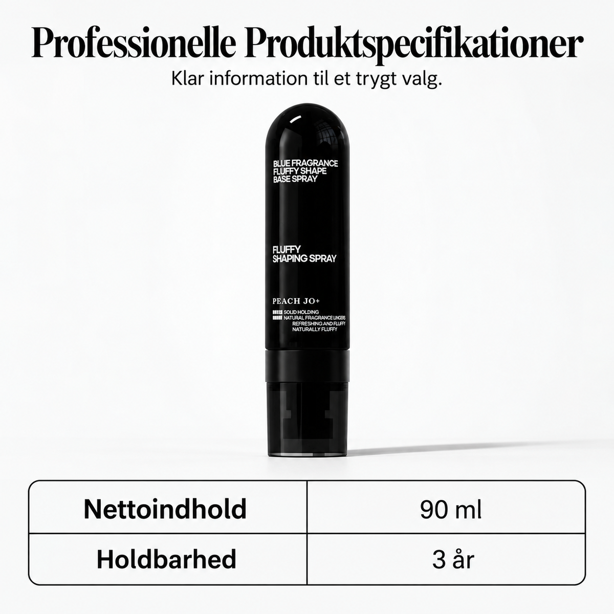 👩Volumengivende stylingspray med ferskenduft til luftigt, fyldigt hår, langtidsholdbar hårspray