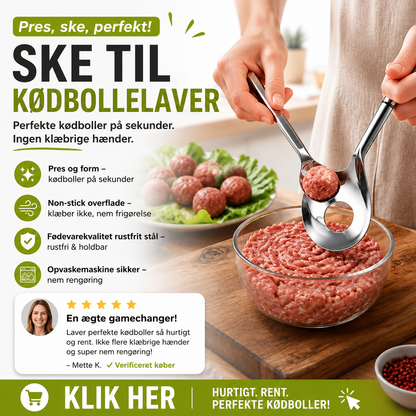 📢📢50 % RABAT!! ⏰Kødbollerform i rustfrit stål