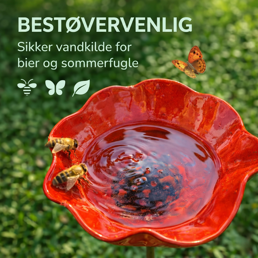 PetalHaven™ – Have Fuglebad & Bestøver Vandstation