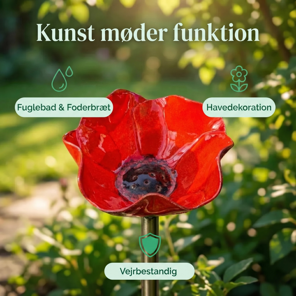 PetalHaven™ – Have Fuglebad & Bestøver Vandstation