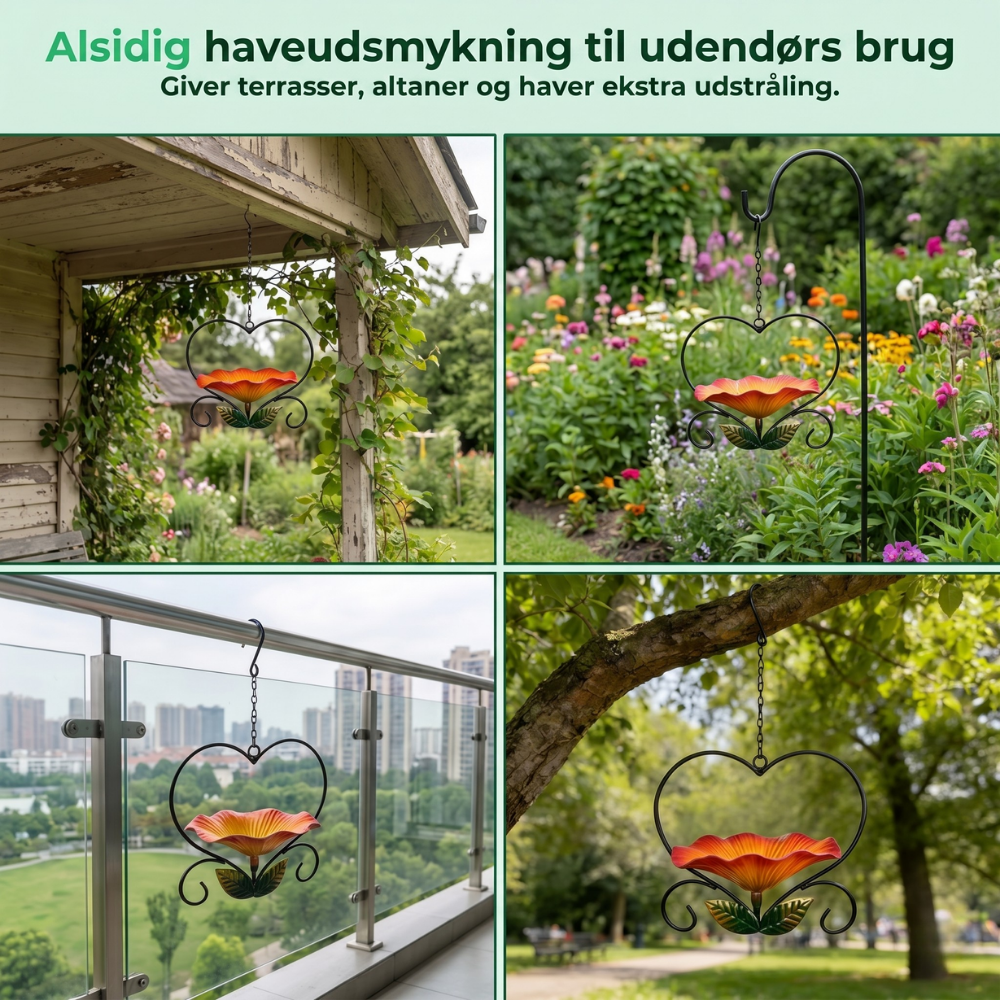 PetalPerch™ – Blomsterformet Hængende Foderstation til Fugle