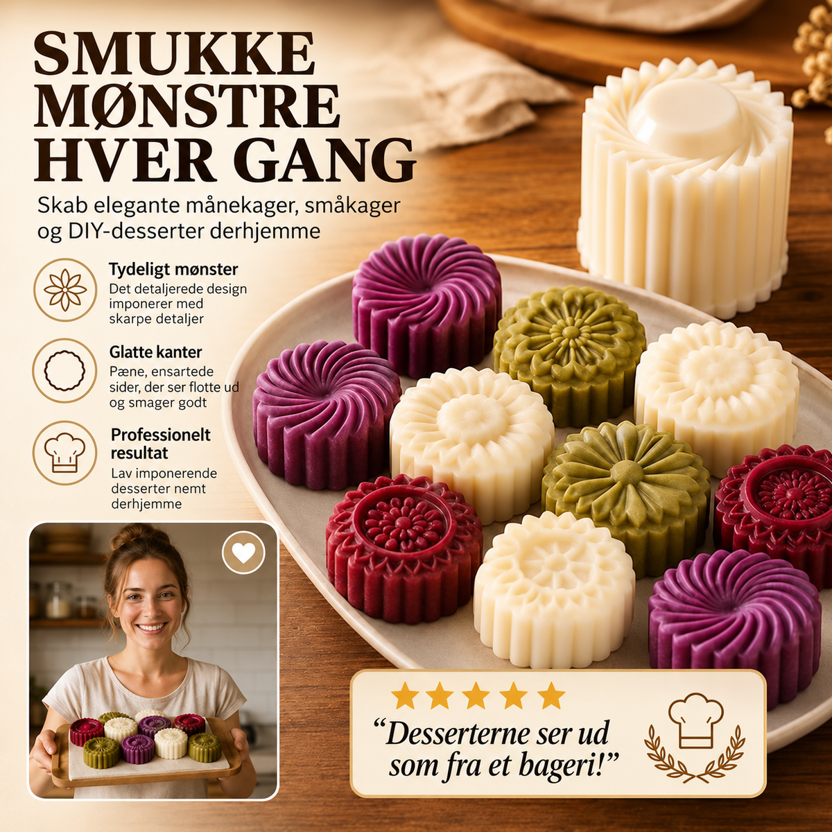 🥳 UDSALG 2026 🥳 Dobbeltsidet bageform til kreative kager