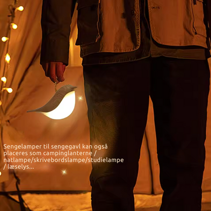 ZenGlow™ – Elegant Fugle-Inspireret Natbordslampe Lys