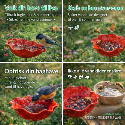PetalHaven™ – Have Fuglebad & Bestøver Vandstation
