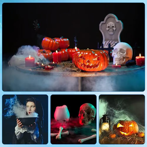 ⏳🔥50 % RABAT I BEGRÆNSET PERIODE! ⏰💨 Ultralyds-tågemaskine med 12 LED’er – Skaber kølig tåge og farverigt lys – Perfekt til luftfugtere, springvand eller Halloween-dekoration – kører lydløst i vand 💧✨