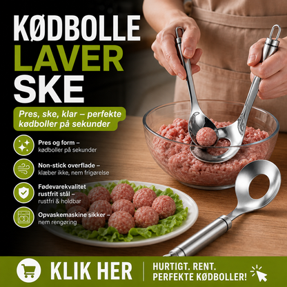 📢📢50 % RABAT!! ⏰Kødbollerform i rustfrit stål