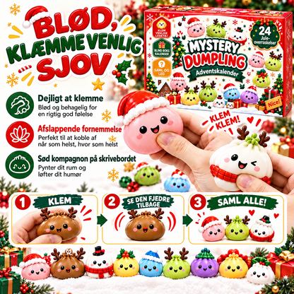JuleKid™ Squishy-julekalender – 24 overraskelser