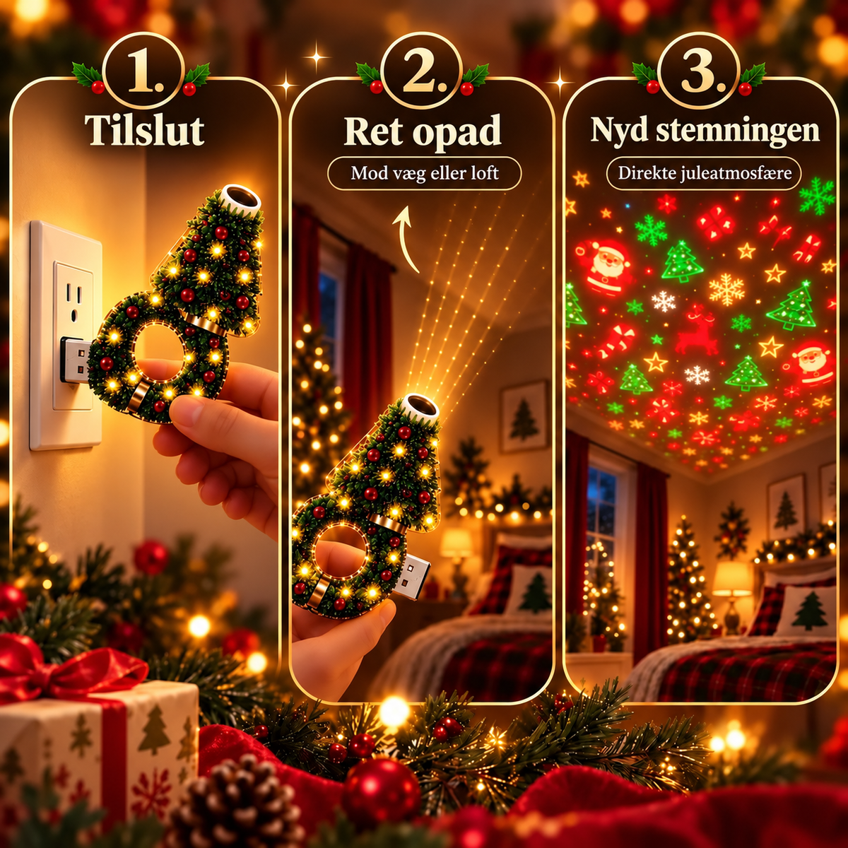 Glimora | Juletræsprojektor ✨