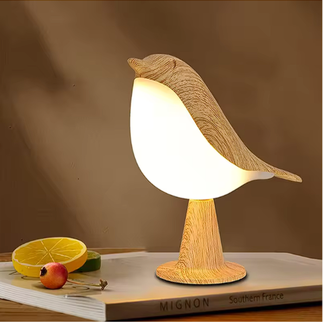 ZenGlow™ – Elegant Fugle-Inspireret Natbordslampe Lys