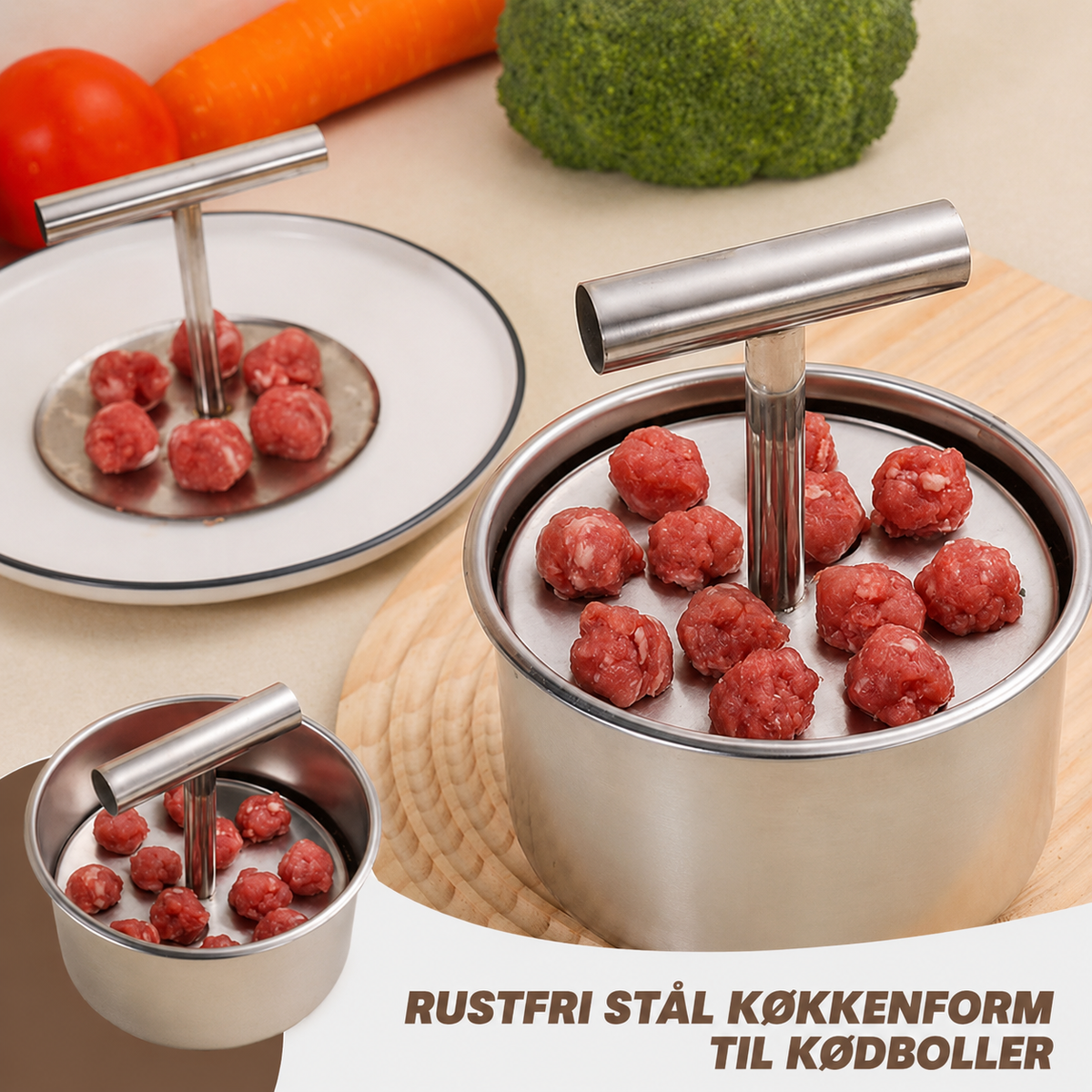 🎁Køkkenform til kødboller i rustfrit stål