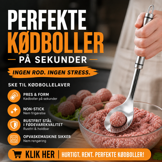 📢📢50 % RABAT!! ⏰Kødbollerform i rustfrit stål