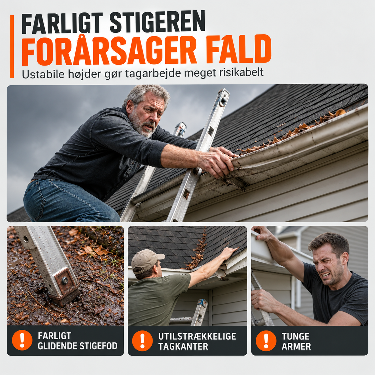 🔧 MIDLERTIDIG 50 % RABAT! ✨ Værktøj til rengøring af tagrender uden stige