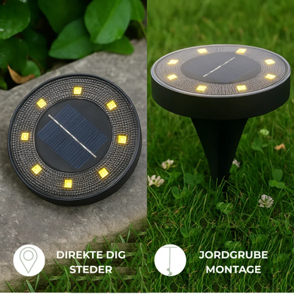 Solvexa™ – Solcelledrevet LED-jordlampe til udendørs brug (4 stk. )