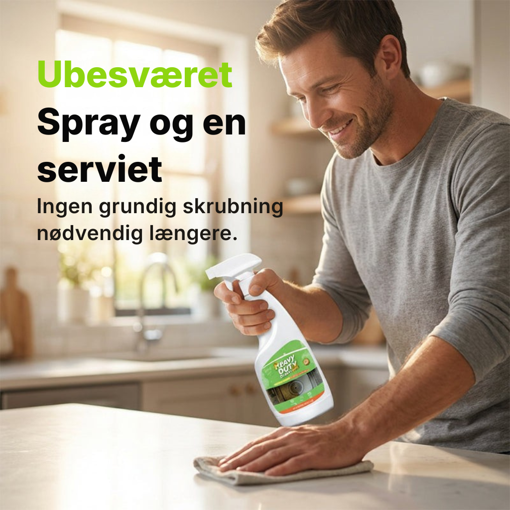Kraftig affedtningsspray til køkkenet