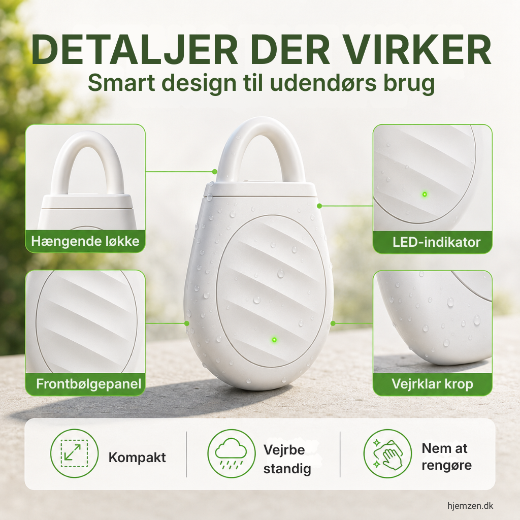🐦Nu er der ikke længere problemer med fugle, dyr og græshopper! Bærbar nøglering med ultralydsfugleskræmmer