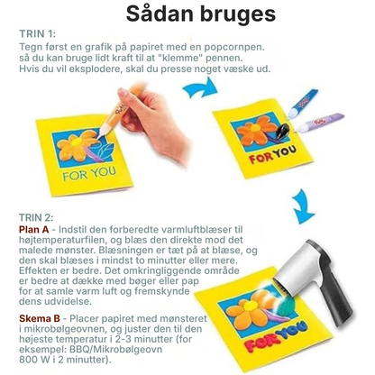 ✨ Skab magiske 3D-effekter – puffy-penne til kreative DIY-projekter