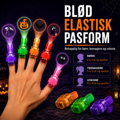 Halloween-mønstre til fingerprojektorer (4-pak)