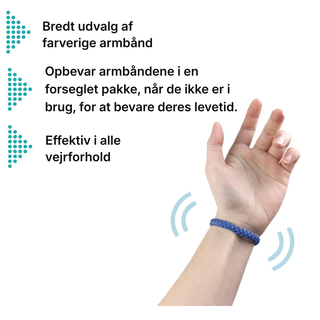 BuzzShield™ myggeafvisende armbånd – 12-pak