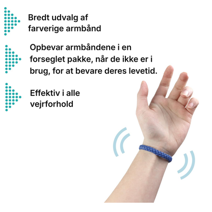 BuzzShield™ myggeafvisende armbånd – 12-pak