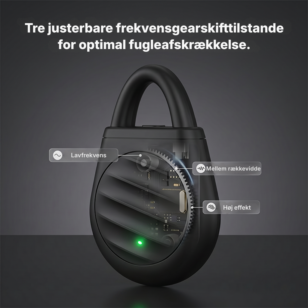 🐦Nu er der ikke længere problemer med fugle, dyr og græshopper! Bærbar nøglering med ultralydsfugleskræmmer