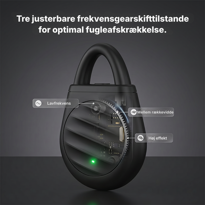 🐦Nu er der ikke længere problemer med fugle, dyr og græshopper! Bærbar nøglering med ultralydsfugleskræmmer