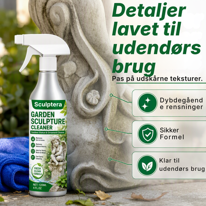 Sculptera™ Kraftig rengøringsspray til haveskulpturer – Fjerner snavs og giver et friskt udseende igen 🗿