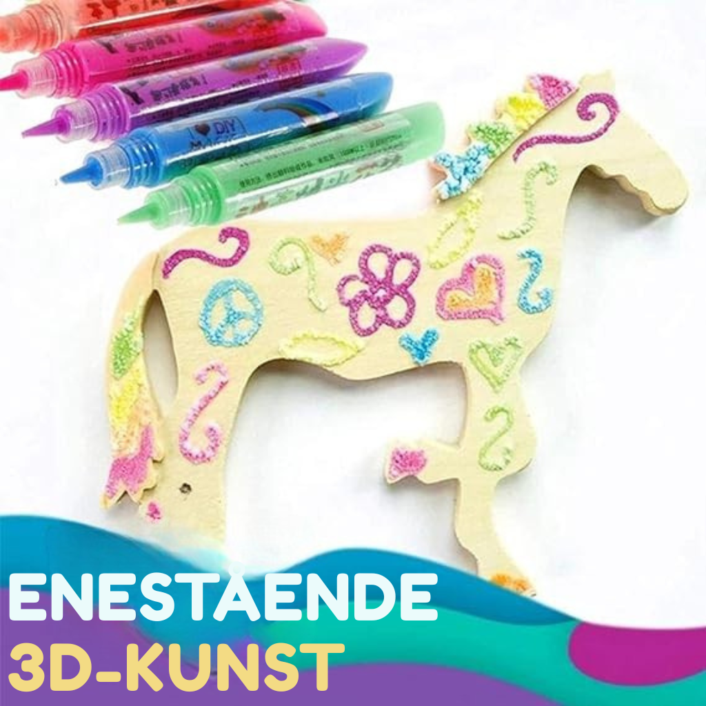 ✨ Skab magiske 3D-effekter – puffy-penne til kreative DIY-projekter