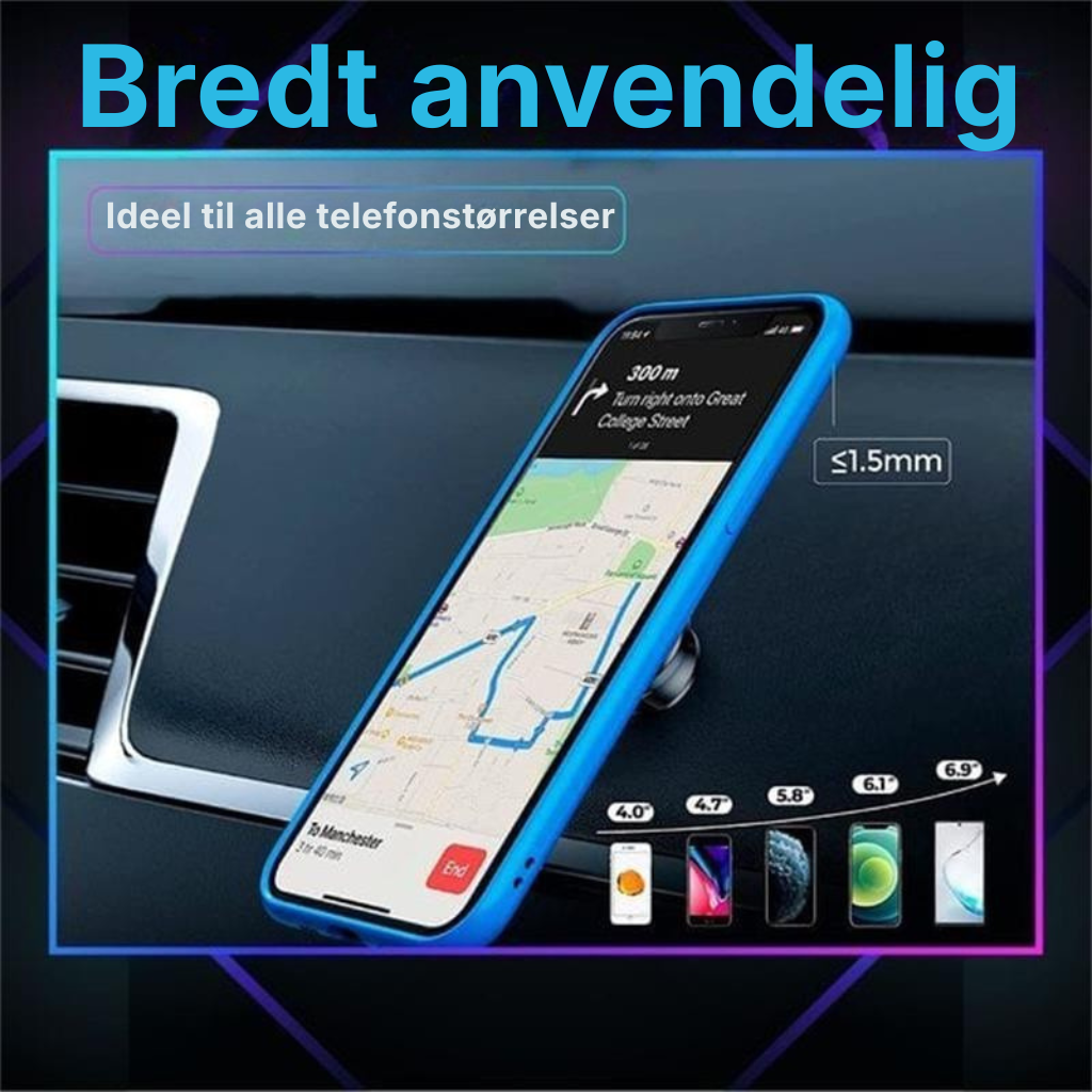 ✨ Ekstremt stærk og fleksibel magnetisk telefonholder til bilen – bøjelig og kraftfuld 🚗