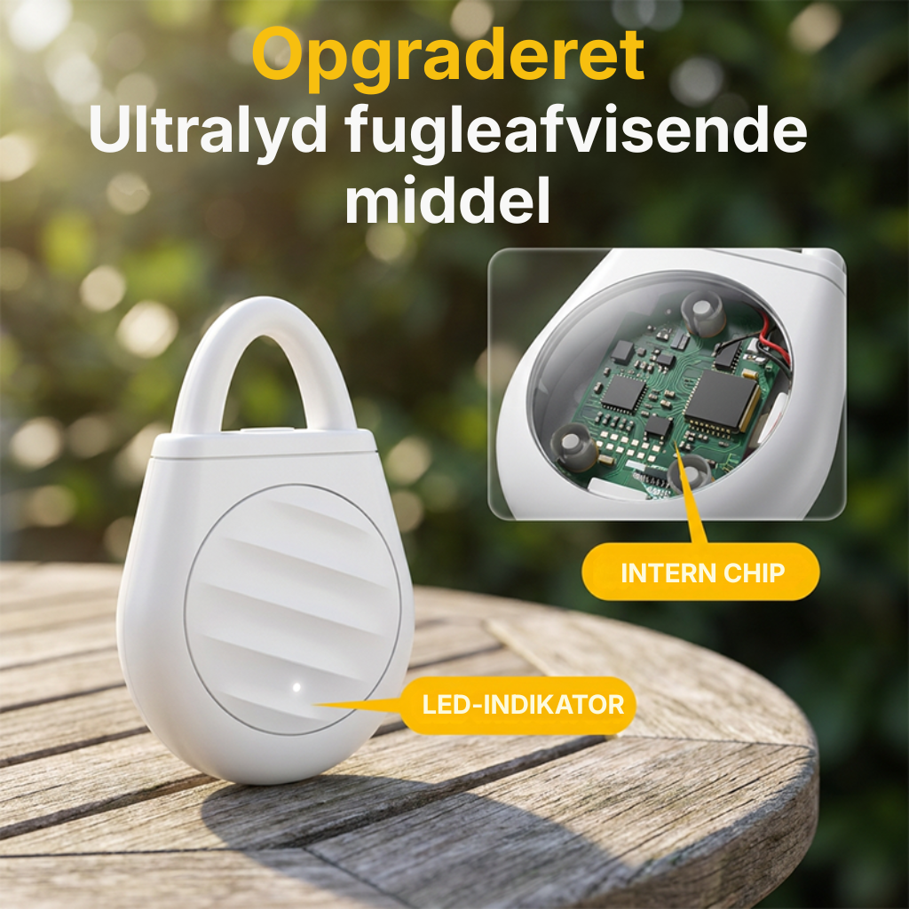 🐦Nu er der ikke længere problemer med fugle, dyr og græshopper! Bærbar nøglering med ultralydsfugleskræmmer