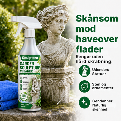 Sculptera™ Kraftig rengøringsspray til haveskulpturer – Fjerner snavs og giver et friskt udseende igen 🗿