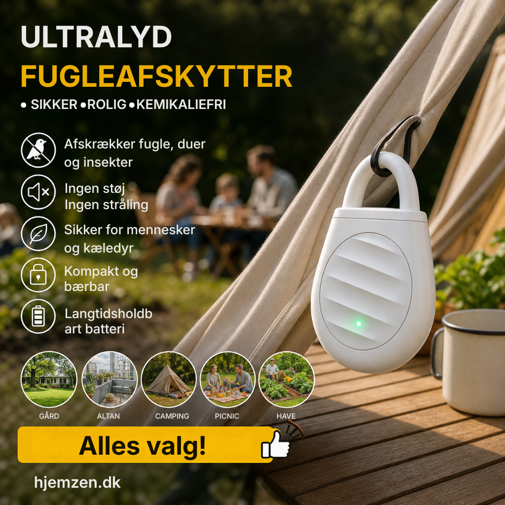🐦Nu er der ikke længere problemer med fugle, dyr og græshopper! Bærbar nøglering med ultralydsfugleskræmmer