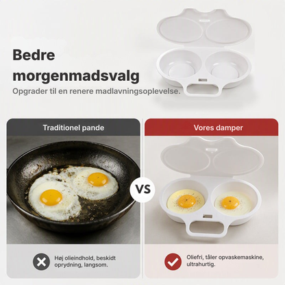 Mikrobølgeovnsægkoger med låg og håndtag