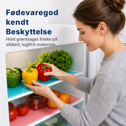 🧊 50 % RABAT! Hold dit køleskab rent i længere tid – vandtætte EVA-indsatser beskytter hylderne mod pletter og spild