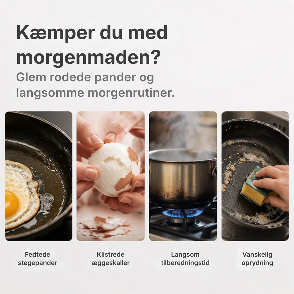 Mikrobølgeovnsægkoger med låg og håndtag