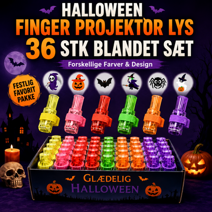 Halloween-mønstre til fingerprojektorer (4-pak)