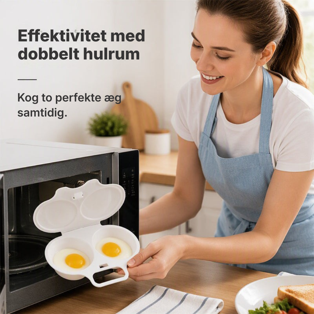 Mikrobølgeovnsægkoger med låg og håndtag