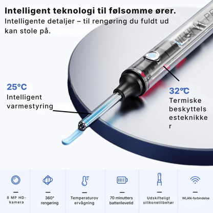 Otivella™ Pro | Den første visuelle ørerens med SmartSigt™-teknologi
