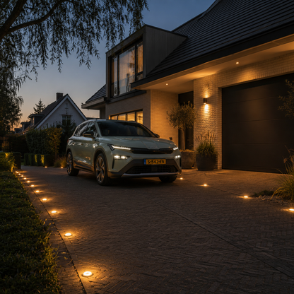 Solvexa™ – Solcelledrevet LED-jordlampe til udendørs brug (4 stk. )