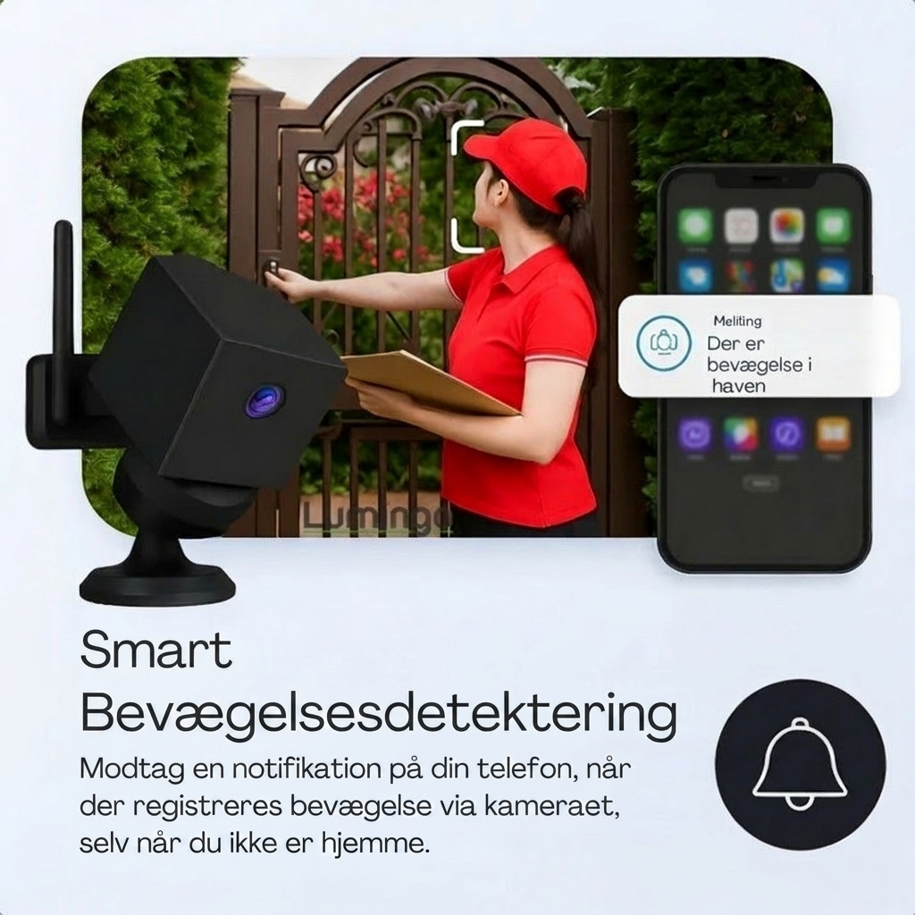 SafeCam Pro™ | Altid beskyttet – selv uden internet eller strøm