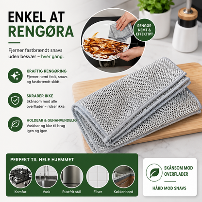ReneLet™ | Ridsefri Rengøringsklud til Nem og Effektiv Rengøring