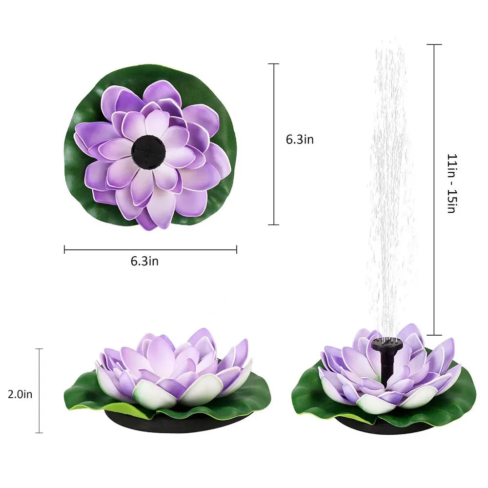 Lily™ - Soldrevet Vandfontæne