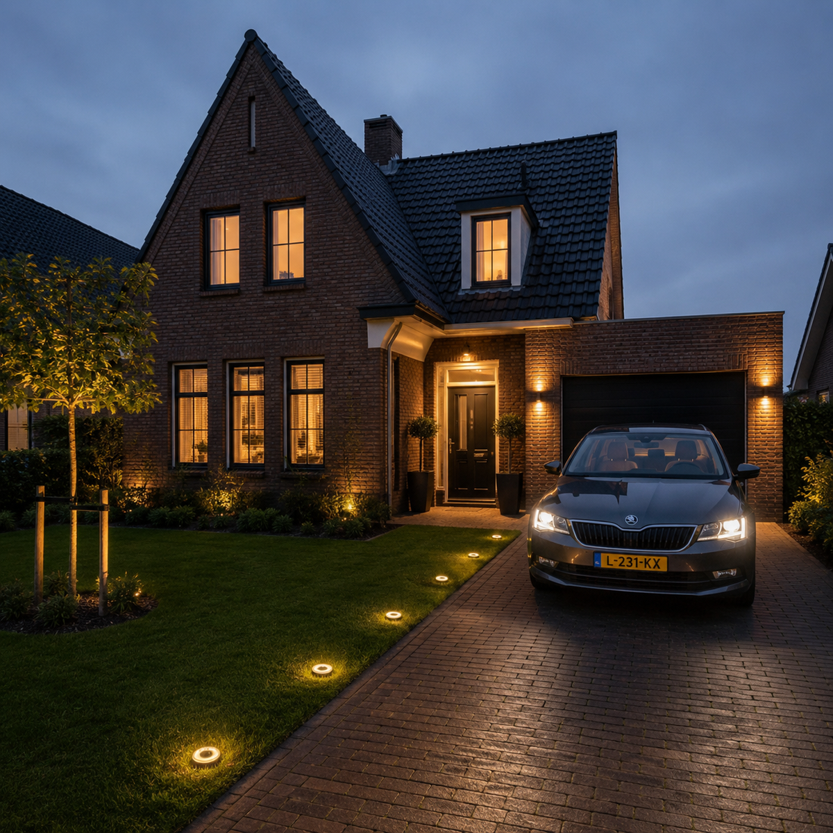 Solvexa™ – Solcelledrevet LED-jordlampe til udendørs brug (4 stk. )