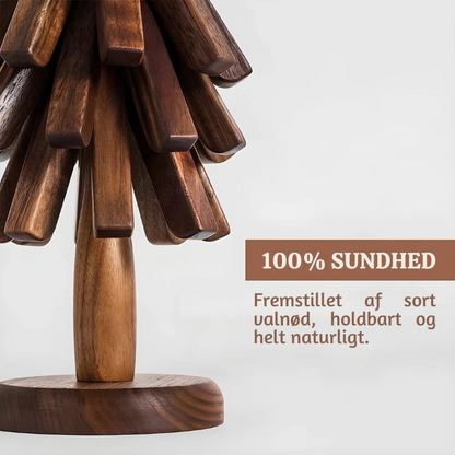 Trivetree™ – Træ Bordskånere & Varmeresistent Bordmåtte Sæt