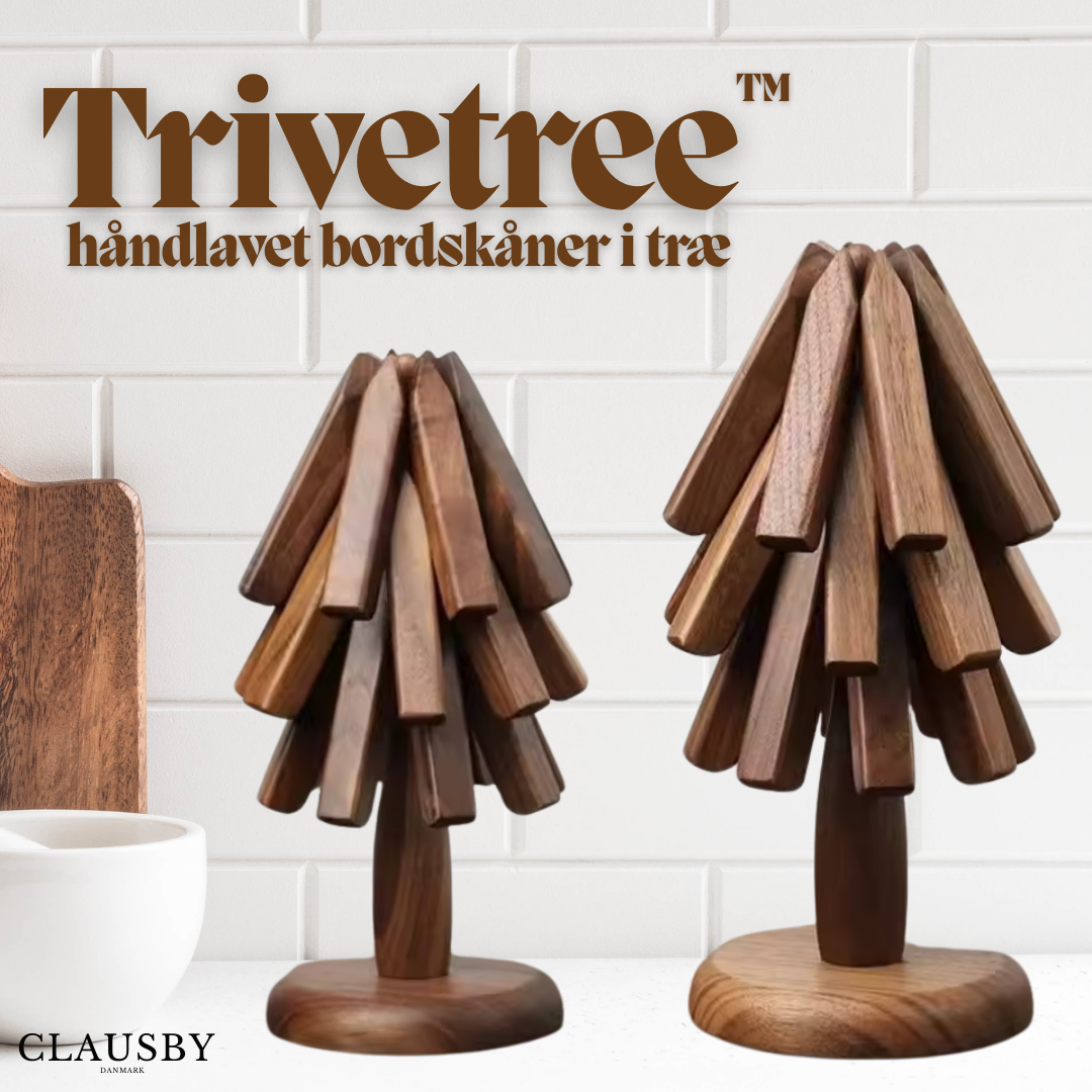 Trivetree™ – Træ Bordskånere & Varmeresistent Bordmåtte Sæt