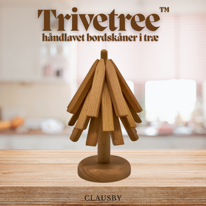 Trivetree™ – Træ Bordskånere & Varmeresistent Bordmåtte Sæt