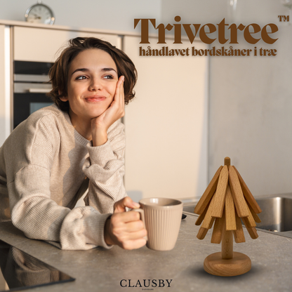 Trivetree™ – Træ Bordskånere & Varmeresistent Bordmåtte Sæt