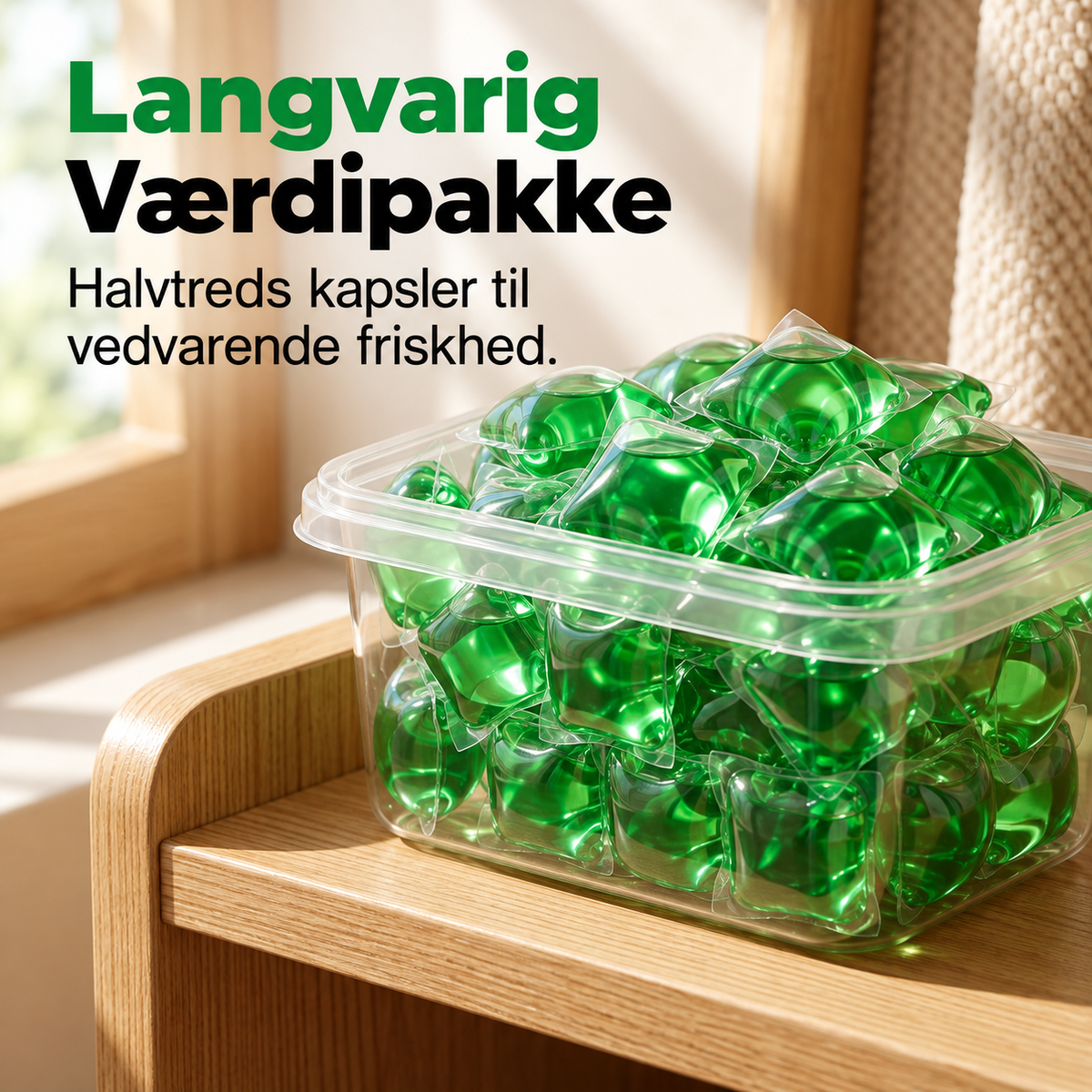 Bioenzym-kapsler til fjernelse af lugt i afløbet